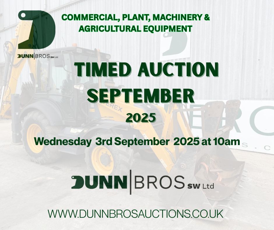 Timed Commercial,  Plant, Machinery and Agricultural Equipment - TIMED September 2025